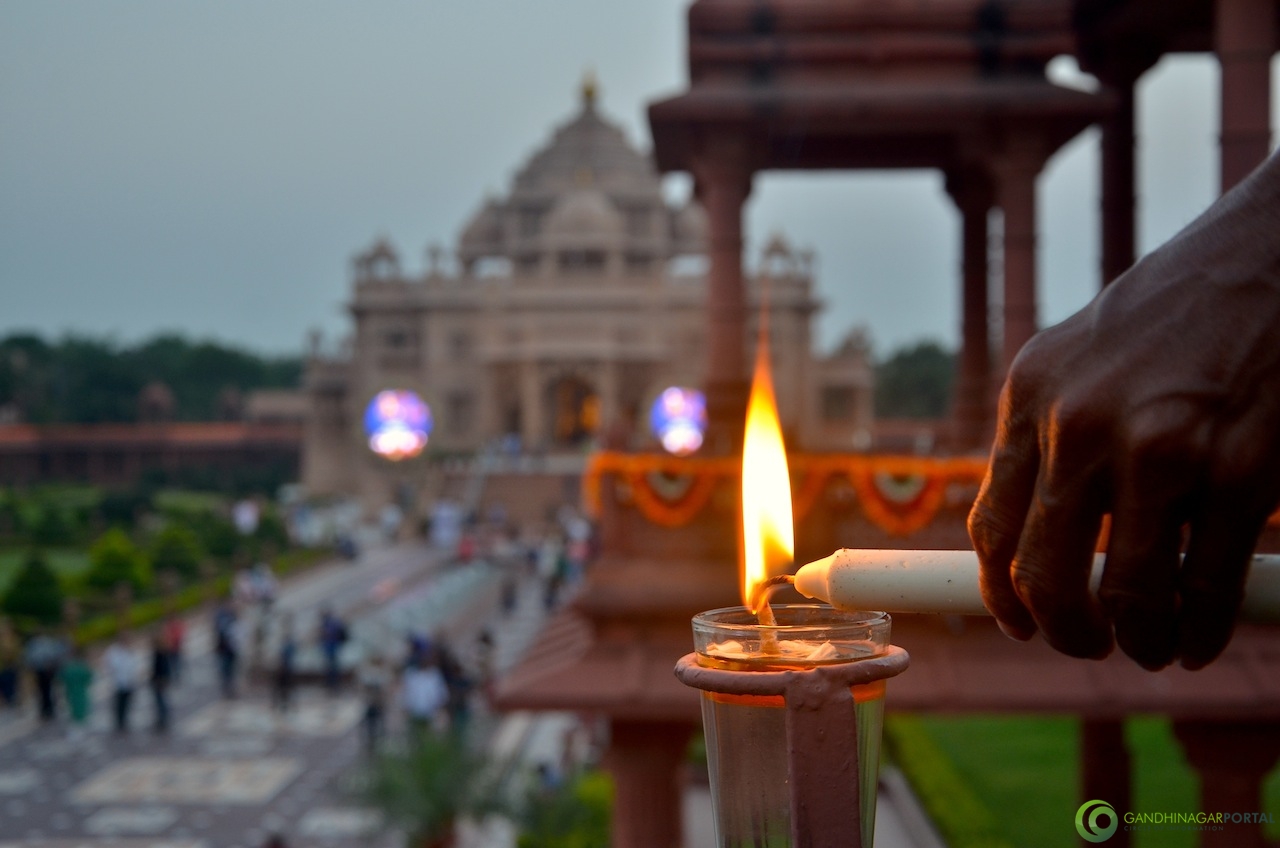 Akshardham Diwali Ligthing - Gandhinagar