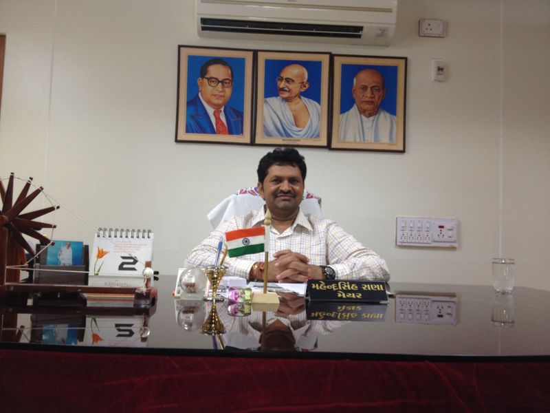 Birthday wishes to Gandhinagar:- Mayor Shri Mahendra Sinh Rana
