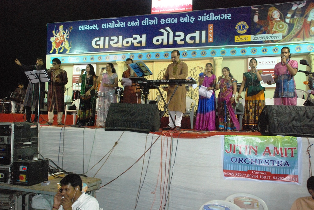 jatin amit orchestra gandhinagar Navratri festival garba