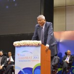 L&T Head speaks at 6th Vibrant Gujarat Global Summit 2013- Mahatma Mandir, Gandhinagar