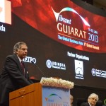 Shri Ratan Tata speaks at  Inaugural Ceremony of 6th Vibrant Gujarat Global Summit 2013- Mahatma Mandir, Gandhinagar 