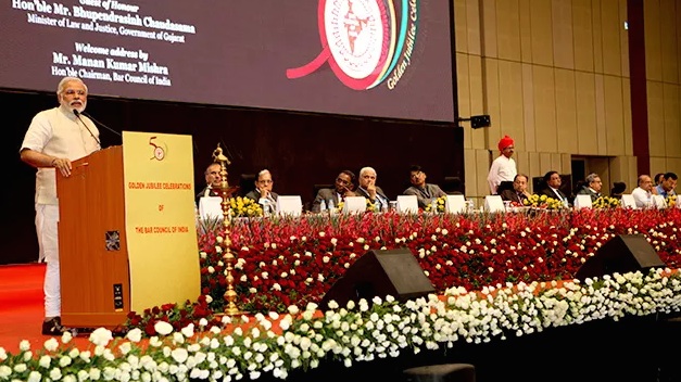 shri narendra modi addresses legal fraternity emphasizes on converging technology and judicial system
